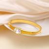 Pulseira de Aço Inoxidável para Novo Produto Transfronteiriço com Fivela de Zircônio Oval Pulseira da Moda Titânio Banho de Ouro 18K Fabricante de Joias