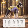Ropa para Perros de Otoño e Invierno, Chaleco Mochila al Aire Libre con Bloques de Color, Engrosada y Cálida, con Anilla para Correa, Ropa para Gatos, Ropa de Dos Patas para Mascotas