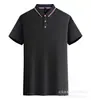 Ropa de Trabajo para Hotel de Manga Corta Hechos a Medida Camisas Polo de Verano 100% Algodón Cuello de Solapa Uniformes Grupales Corporativos Hechos a Medida con Bordado de Logo