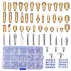 Conjunto Cuidadosamente Selecionado de 28 Peças de Pontas para Gravação e Pirografia, Conjunto de 52 Peças de Ferramentas de Transferência de Calor, Pontas de Ferro para Escultura e Pirografia DIY