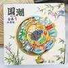 Ímã de Geladeira Rotativo de Três Camadas de Metal Atrações Turísticas da Cidade Presentes Culturais e Criativos Xiamen Chongqing Lembranças Tridimensionais Criativas