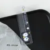 Pente Pequeno Transparente com Estampa de Glitter, Pente para Massagem e Lavagem de Cabelo de Bebê, Pente de Dentes Finos Simples e Estiloso Atacado