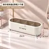 Caja de almacenamiento cosmético con tapa, a prueba de polvo, diseño de alta gama, gran capacidad, para organizar brochas de maquillaje, esponjas y otros productos de belleza