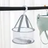 Mini cesta de secagem para armazenamento de ferramentas de beleza à prova de vento permeável espessa forte e durável malha de poliéster azul beleza atacado