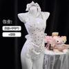 Lingerie sexy aquosa feminina tentação de cereja empregada de renda sem quadril avental paixão sexy uniforme de costas nuas