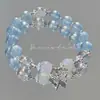 Chegada Nova Pulseira Borboleta dos Sonhos Cristal Imitação Sóbrio Design de Nicho Ins Feminino Joias de Cristal Lua Cinzenta