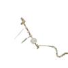 Pulseira de camélia branca ins Niche Design Mori Estilo de alto valor Pérola Gardenia All-match Namorada Rosa Pulseira