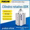 Cilindro de rotação plana tipo placa de fixação QDK com abaixamento de 90 graus QDKR/QDKL20/25/32/40x5s-su