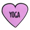 Nuevos Zapatos Perforados de la Serie Deportiva de Yoga, Ropa, Accesorios para el Cabello, Accesorios para Joyería DIY, Parches Suaves de Goma de PVC de Dibujos Animados Planos