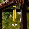 Campanilla de viento hecha a mano transfronteriza de múltiples tubos, colgante de lugar escénico DIY, colgante de campana de viento con bendición para balcón, patio exterior, templo