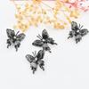 18K cor-retenção de borboleta acessórios tridimensionais borboleta através-buraco contas colar pulseira diy jóias artesanais acessórios material