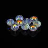 Contas de Vidro Globulares de 6/8mm com 96 Facetas para Montagem DIY Contas de Vidro Coloridas AB Galvanizadas Contas de Cristal Contas Soltas com Corte de 96 Facetas