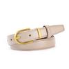 Cinto Feminino 2024 Novo Couro Simples All-match High-end Sense Pin Fivela Decoração com Jeans Cinto Fábrica Atacado