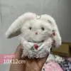 Muñeco de Conejo Hecho a Mano Chirriante Lindo Conejito de Peluche Colgante para Llaves Muñeco Colgante de Dibujos Animados Colgante Casero