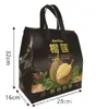 Bolsa de Regalo de Empaque de Durian No Tejida al por Mayor, Bolsa Térmica tipo Satchel para Llevar, Bolsa de Empaque para Té de Leche con Papel de Aluminio y Logo Imprimible