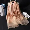 26 Nuevo Estilo Primavera y Otoño Bufanda Larga de Seda de Morera para Damas, Elegante y Versátil, Bufanda Estilo Mamá, Accesorio de Moda