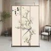 Divisória de parede dobrável estilo chinês para quartos de hotel, hall de entrada, sala de estar, apartamentos pequenos, simples e fácil de usar para decoração de casa