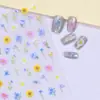 Nuevo Calcomanía para Uñas con Relieve Estéreo 5D Mariposa Flor Encaje Moño Rosa Calcomanía de Uñas de Alta Gama