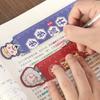 Regla de papel de celebridad de dibujos animados Regla suave creativa Regla de marcapáginas de dibujos animados para estudiantes de primaria Regla con texto inspirador Premios para estudiantes
