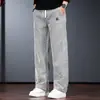 Pantalones Casuales de Peso Grueso para Hombre Otoño Invierno Sueltos Rectos de Pierna Ancha Pantalones de Terciopelo Plus Cintura Elástica Pantalones Banana de Terciopelo Boao