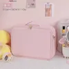 Bolsa de Cosméticos con Espejo y Luz LED, Bolsa Pequeña Portátil para Llevar al Salir, Gran Capacidad, Lujo Ligero Bolsa de Almacenamiento de Maquillaje para Maquilladores