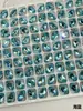 6*8 Uña de Huevo de Paloma Diamante Flash Multifacético Ovalado Punta Inferior Diamante K9 Joyería de Uñas Portátil Wholesale