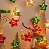 Fio de luz pentagrama estrela floco de neve LED galvanizado Amazon transfronteiriço decoração de atmosfera bola de céu de Natal luz piscante luz colorida