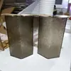 Pata de Mesa Transparente de Acrílico con Gradiente Negro Soporte Curvo Mesa de Café Isla Soporte Pata de Mesa Pie de Mesa