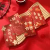 Creativos Sobres Rojos de Boda 2026, Bolsas Especiales de Sobres Rojos para Boda, Mini Sobres Rojos de Boda para Bloquear la Puerta, Pequeños Sobres Rojos con el Carácter de Felicidad
