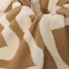 Tecido de Pelúcia Jacquard de Onda Grande com Fleece de Algodão Tecido Quente de Fleece de Algodão Tecido para Bolsa Almofada Almofada de Brinquedo