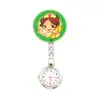 Reloj de clip para enfermera al por mayor personalizado, reloj colgante, dibujos animados lindos, reloj de bolsillo para doctor, reloj de bolsillo para niños, reloj de pecho