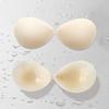 Fivela frontal redonda silicone sólido peito adesivo à prova d'água suor ultra-fino sutiã push-up peito adesivo especial roupa íntima invisível para vestido de noiva