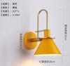 Lámpara de pared creativa moderna simple nórdica retro viento industrial sala de estar pasillo dormitorio mesita de noche lámpara de pared de bocina Macaron