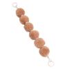 Nueva cadena de bolas de pelo de colores de peluche para decoración de funda de teléfono, anillo de resorte con pintura creativa, accesorios para decoración de bolso de mujer