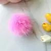Suministro de pompones de imitación de piel de zorro, bolas de felpa para manualidades, accesorios, piel artificial, ropa, zapatos, sombreros, decoración del hogar, pompones de piel sintética de zorro de colores