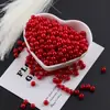 Perlas de Imitación ABS de 6 mm de Alto Brillo Coloridas con Agujero Recto, Cuentas Sueltas para Pulsera, Collar Hecho a Mano, Accesorios de Material para Enhebrar