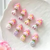 Accesorios de Resina DIY de Dibujos Animados Paquete Pequeño de Materiales de Fresa Tenedor Pegamento de Crema Pasador Hecho a Mano Accesorios para Funda de Teléfono Móvil Hebilla de Zapato