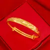 Pulsera hecha a mano chapada en oro para coche, flor de Fénix, pulsera Seiko, pulsera de baile del dragón y fénix para coche, joyería de boda, venta directa