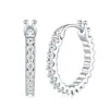 Venta Caliente Transfronteriza Brazalete de Oreja de Moissanita Chapado en Plata de Ley 925 Oro de 18 Quilates Pendientes Simples y Modernos Pendientes de Moissanita de Comercio Exterior Transfronterizo