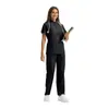 Tops de Uniforme para Enfermeras en Stock, Uniformes para Personal Médico, Ropa de Trabajo para Salón de Belleza, Centro de Maternidad, Doctores, Tops de Uniforme Quirúrgico de Manga Corta
