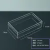 Caixa de Embalagem para Joias de Colar, Caixa de Armazenamento Longa de Acrílico Transparente, Exibição de Amostras Minerais, Em Estoque, Personalizável com Logo
