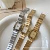 IEKE Reloj de Pulsera Rectangular de Acero con Banda de Cuarzo de Textura Simple y Alto Sentido para Estudiante, Estilo Frío y Pequeño ins, Regalo