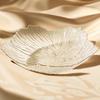 Prato de flor cristal prato de frutas casa leve suporte de lanche de luxo simples prato de lanche estilo de alta aparência Pearl plate