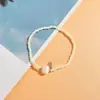 Pulseira de Pérolas Barrocas com Contas de Cristal Cor Sólida Simples Estilo Coreano Elegante Retrô para Mulheres