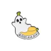 Venta Caliente Transfronteriza Divertida Linda Serie de Fantasmas Blancos Insignia de Metal Traje Combinación Broche de Halloween Pequeño Regalo