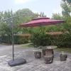 Sombrillas de exterior patio exterior plegables actividades sombrilla de sol individual doble techo sin fin plátano sombrilla fabricantes stock al por mayor
