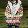 [Processamento Personalizado] Novo Casaco de Inverno Feminino com Pelúcia Estilo Europeu e Americano Casaco com Capuz 3D de Natal Atacado