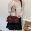 Bolso de Axila Retro de Nicho para Mujer 2026 Nuevo de Moda Tendencia Gamuza Velour Bolso de Bowling Sensación de Alta Gama Bolsa de Gran Capacidad