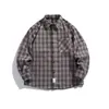 Ropa para Hombre Northbound 2026 Otoño Nueva Camisa a Cuadros Cepillada Vintage Camisa de Manga Larga para Hombre Top de Pareja de Moda