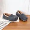 Sapatos Peludos para Mulheres, Sapatos de Veludo e Algodão de Inverno para Usar na Rua, Moda Retrô, Celebridade da Internet, Sapatos Slip-On Versáteis, Sapatos Baixos